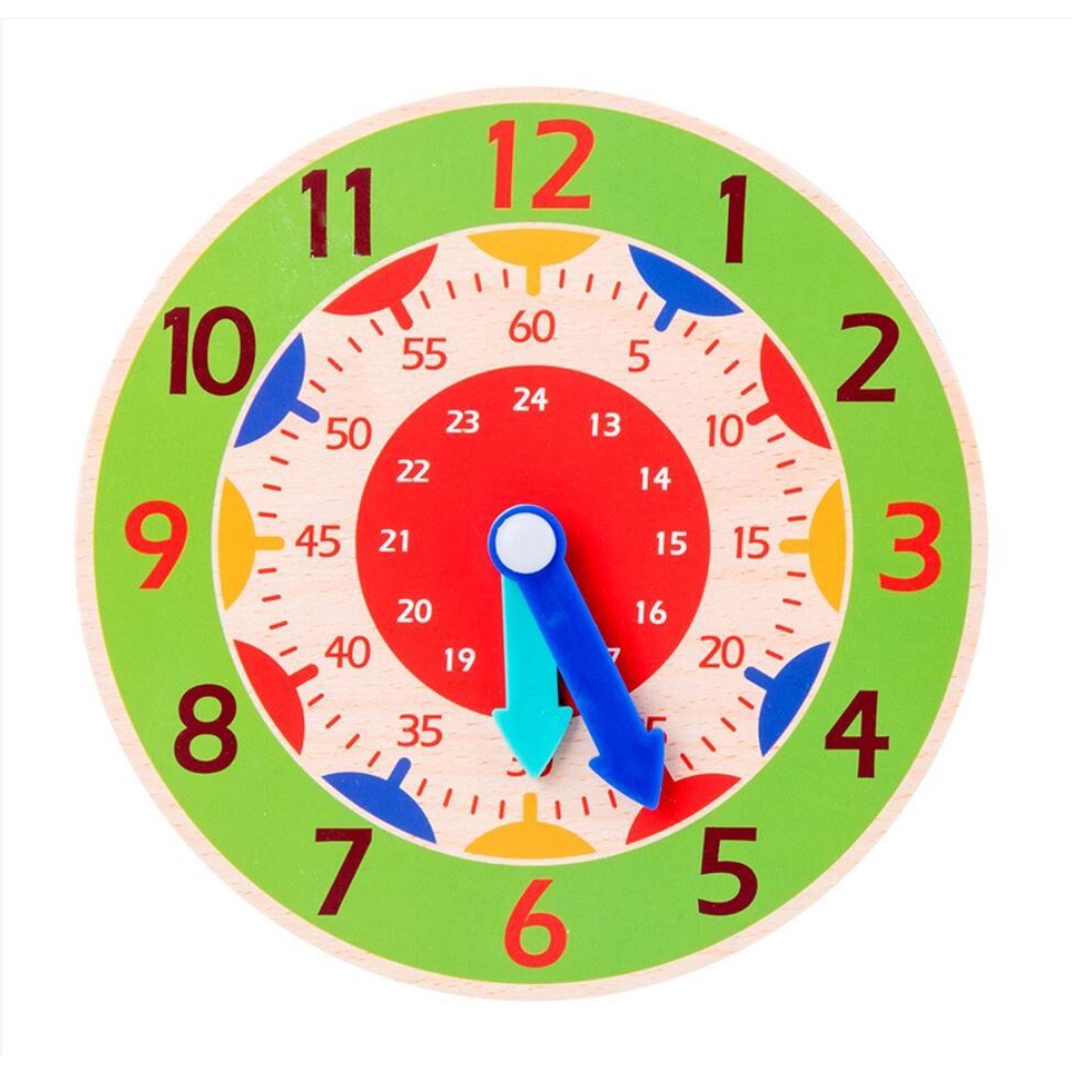 Educational Learning Wooden Clock For Kids | Lazada PH