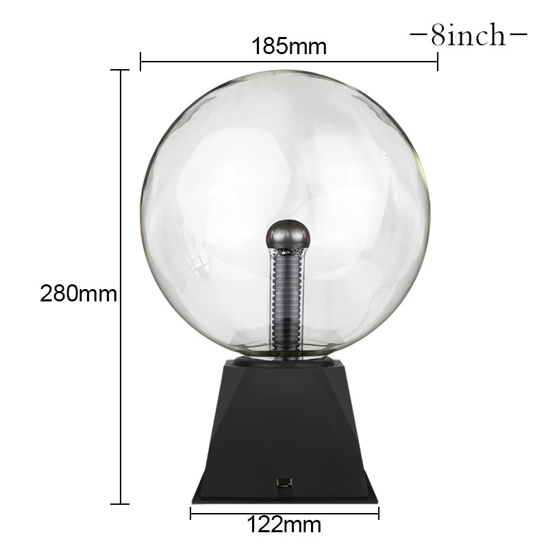 Novelty Lighting Magic Plasma Ball Lamp 3/4/5/6 Inch Night Light Lava Lamp Christmas Kids Gift Glass Lamp Decor Table Lights