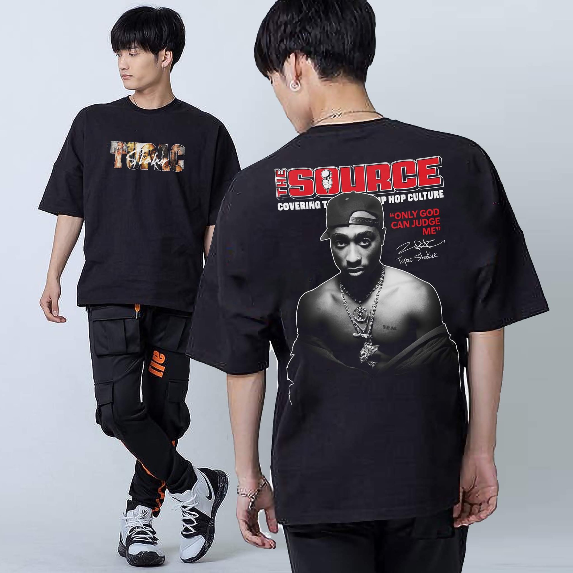 Hiphop outfit with tupac oversize tshirt👍🏻 #outfitideas