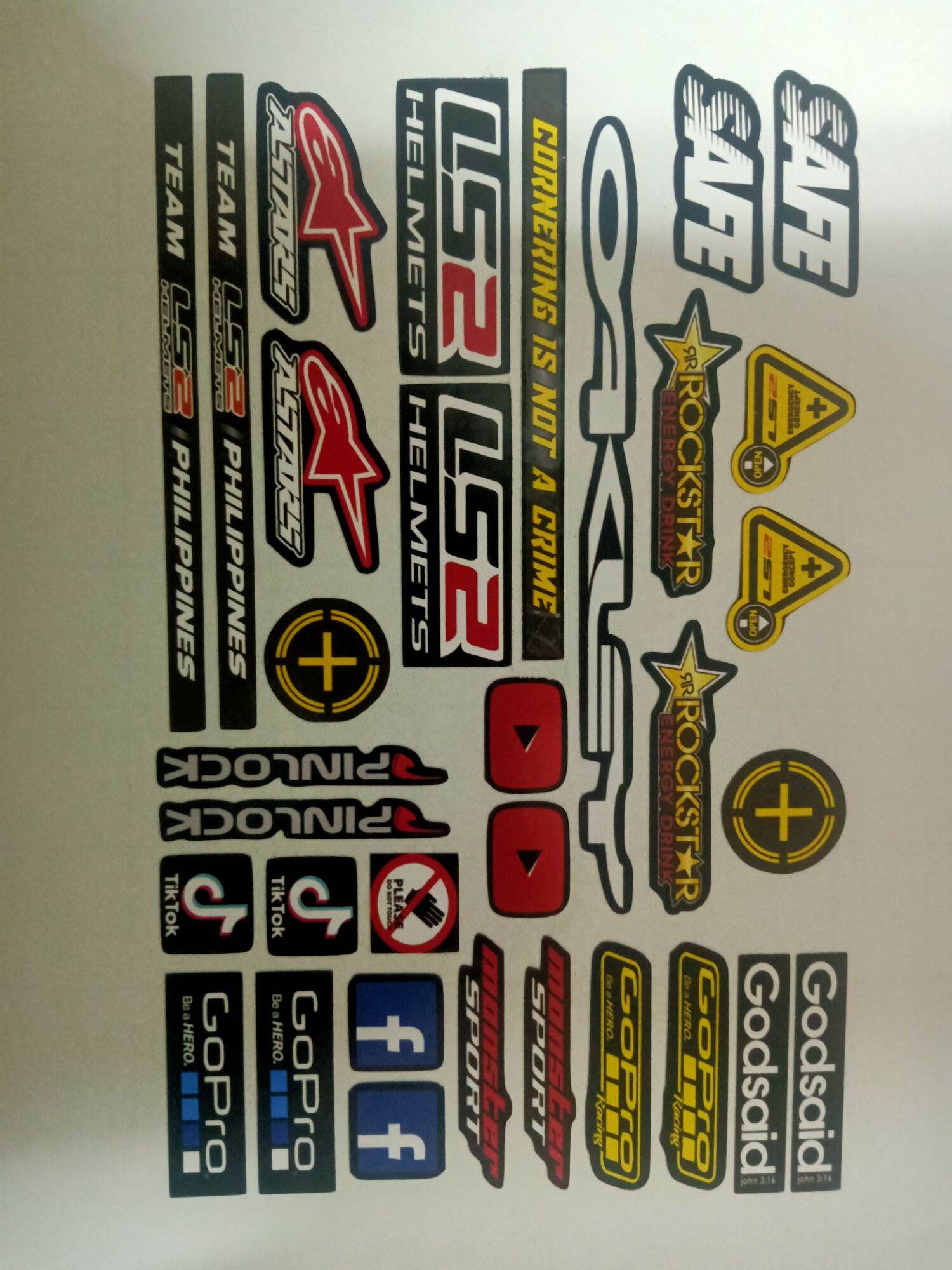 helmet visor sticker set Lazada PH