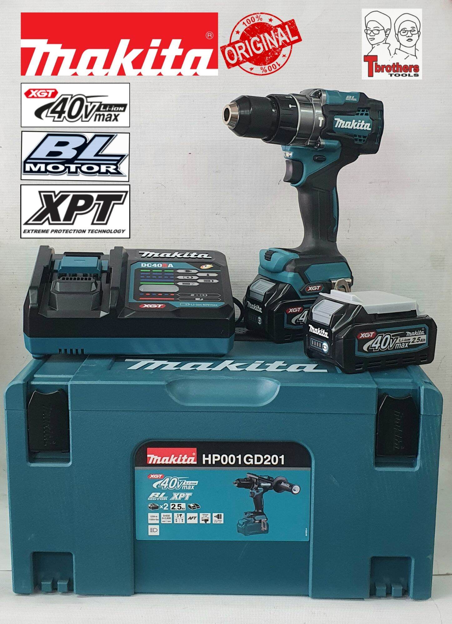 ORIGINAL MAKITA HP GD Vmax XGT CORDLESS HAMMER DRIVER DRILL Lazada PH