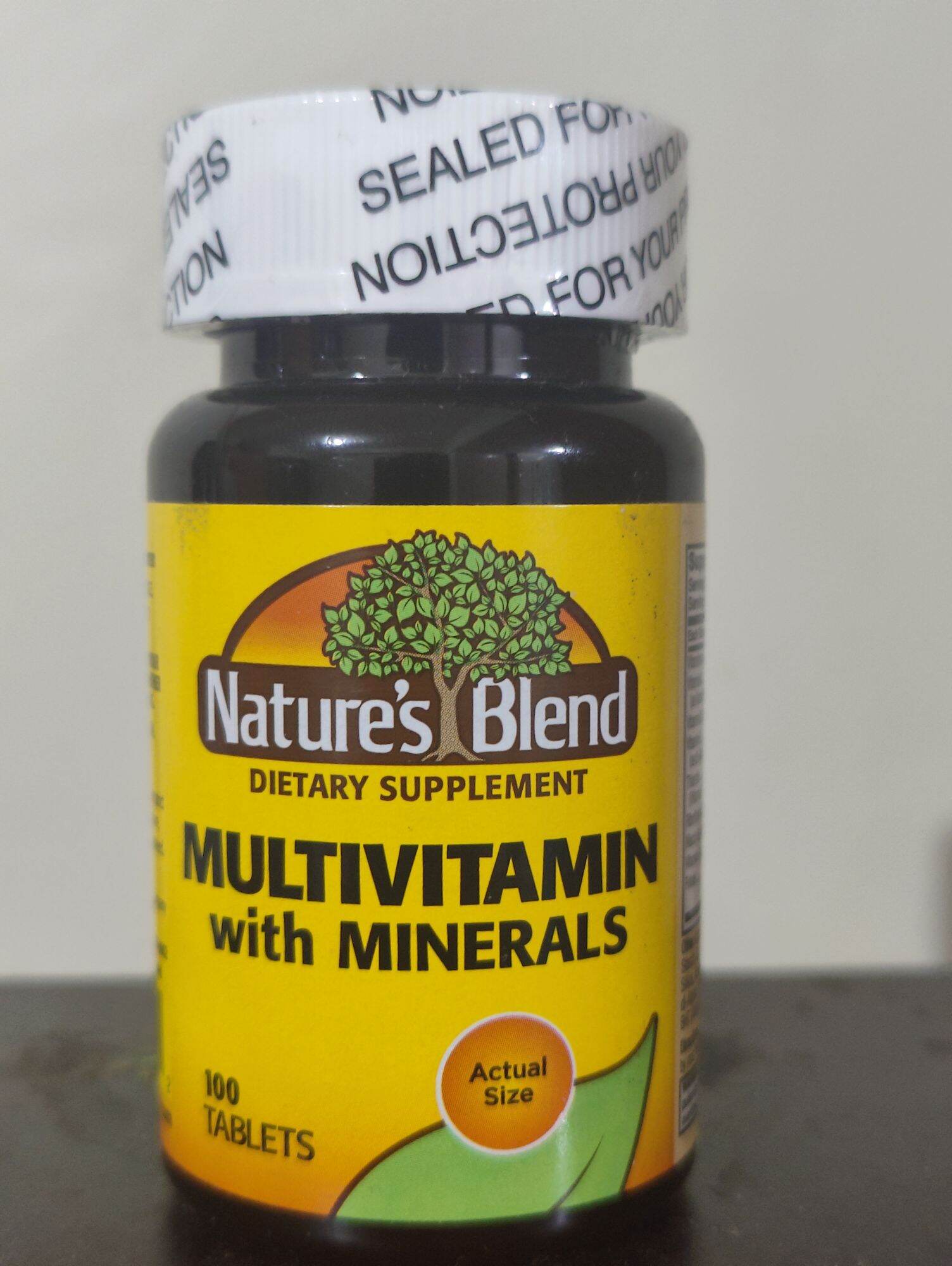 Natures Blend Multivitamin with minerals 100 tablet multi supplement