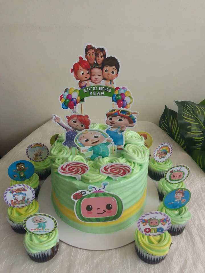 Cocomelon Customized Cake And Cupcake Toppers