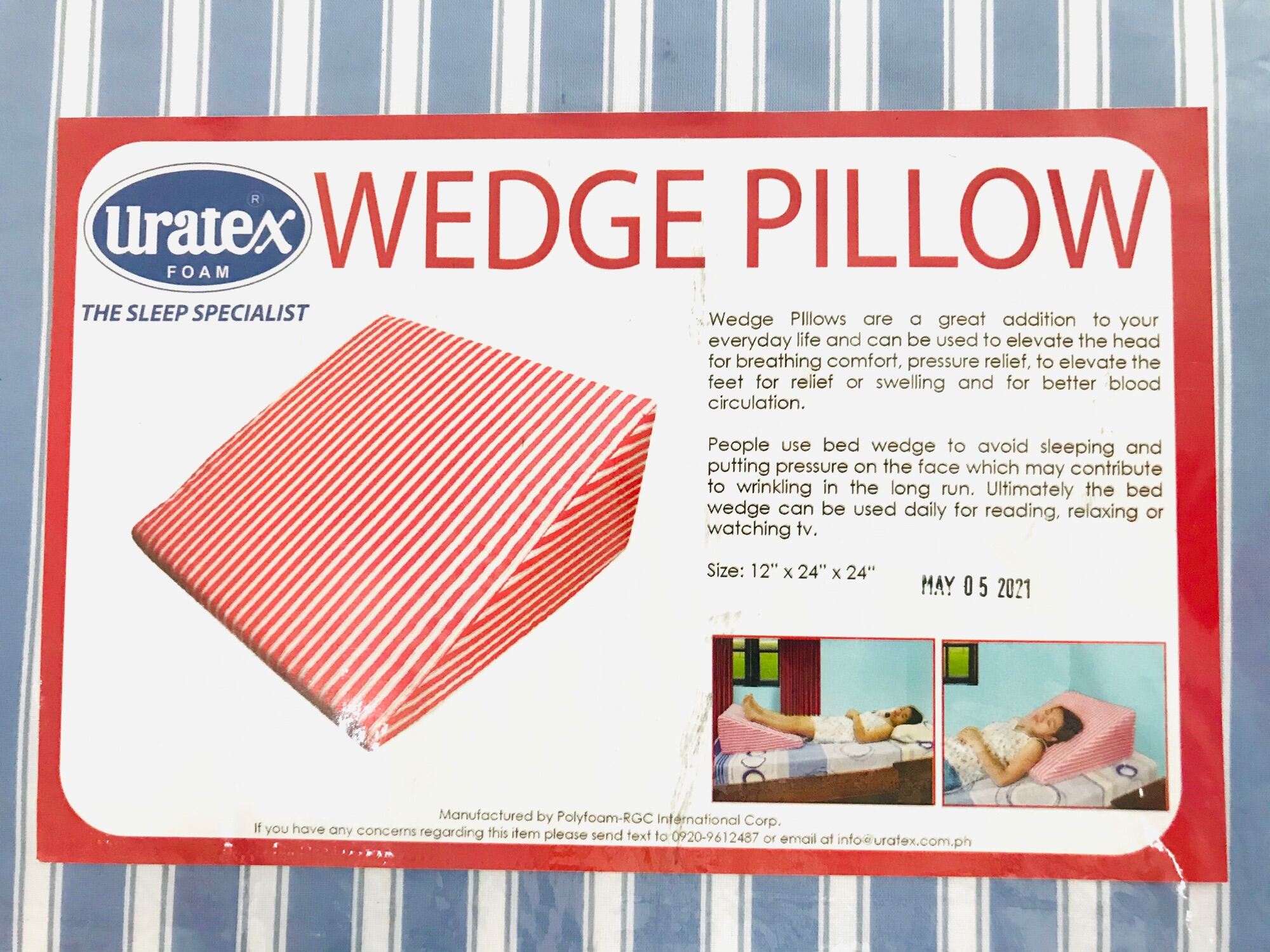 Wedge cheap pillow uratex