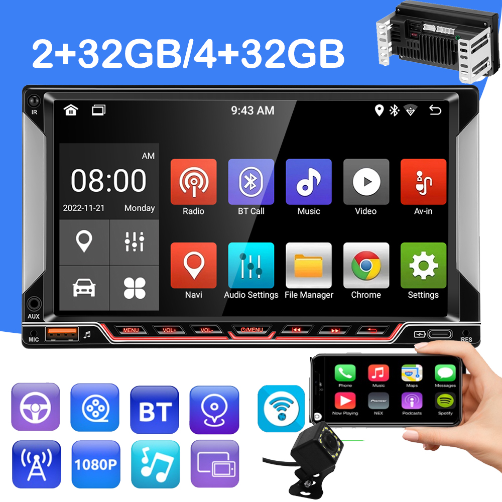 2 DIN Video In-Dash Units with Android Radio for sale