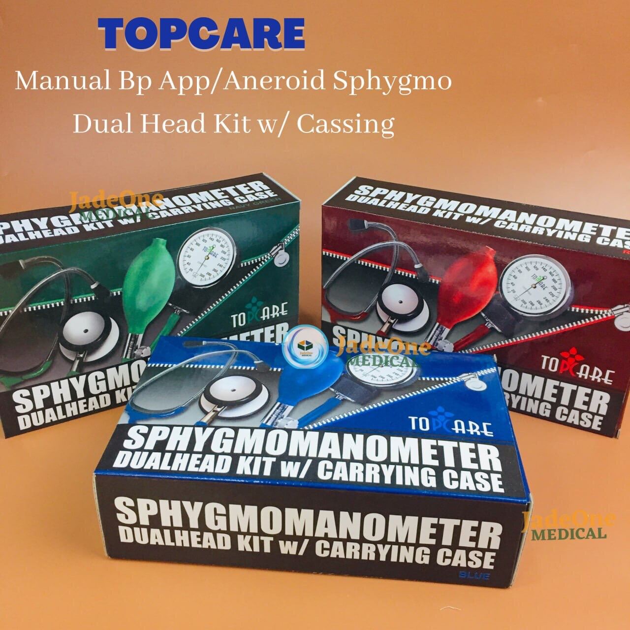 Topcare Manual BP Kit with Dual Head Stethoscope