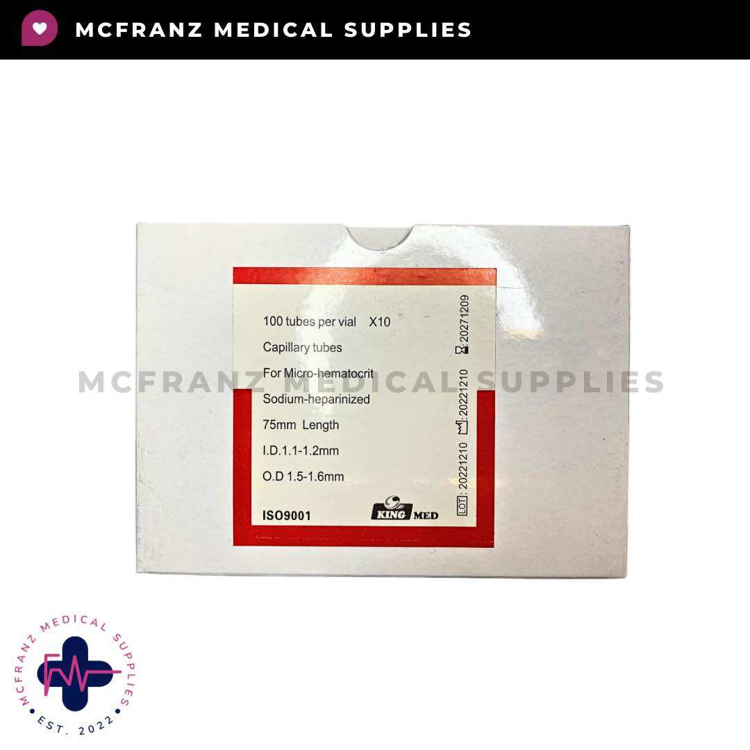 Capillary Med Tech Capillary Tube King Med (Heparinized) Sold per Box | Lazada PH
