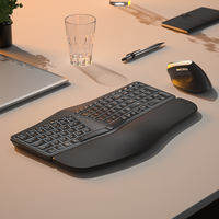 B.O.W | Ergonomic Bluetooth Wireless Keyboard and Mouse Set Quiet