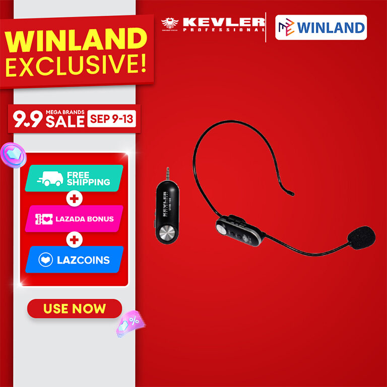 Kevler Lapel Wireless Microphone UHM-100 by Winland