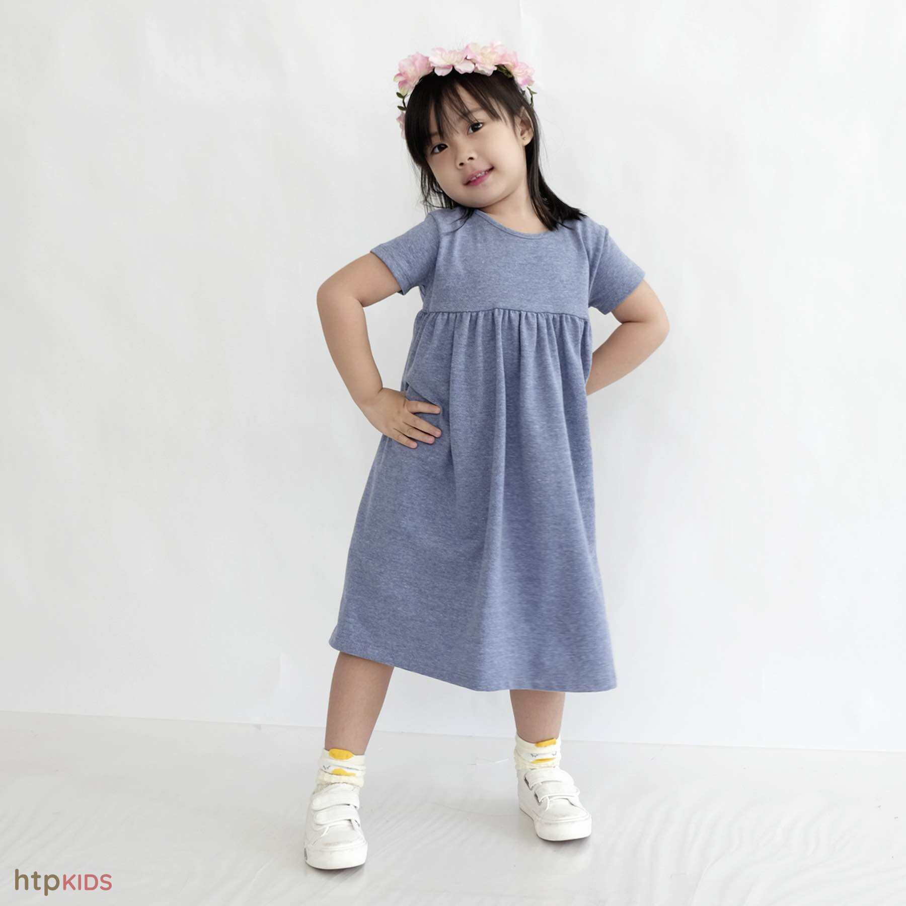 Kids hot sale denim frock