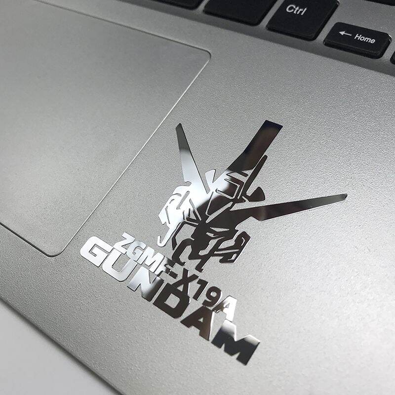 Mobile Warrior Gundam Metal Sticker Laptop Case Decorative Sticker Metal Silver Plated Sticker