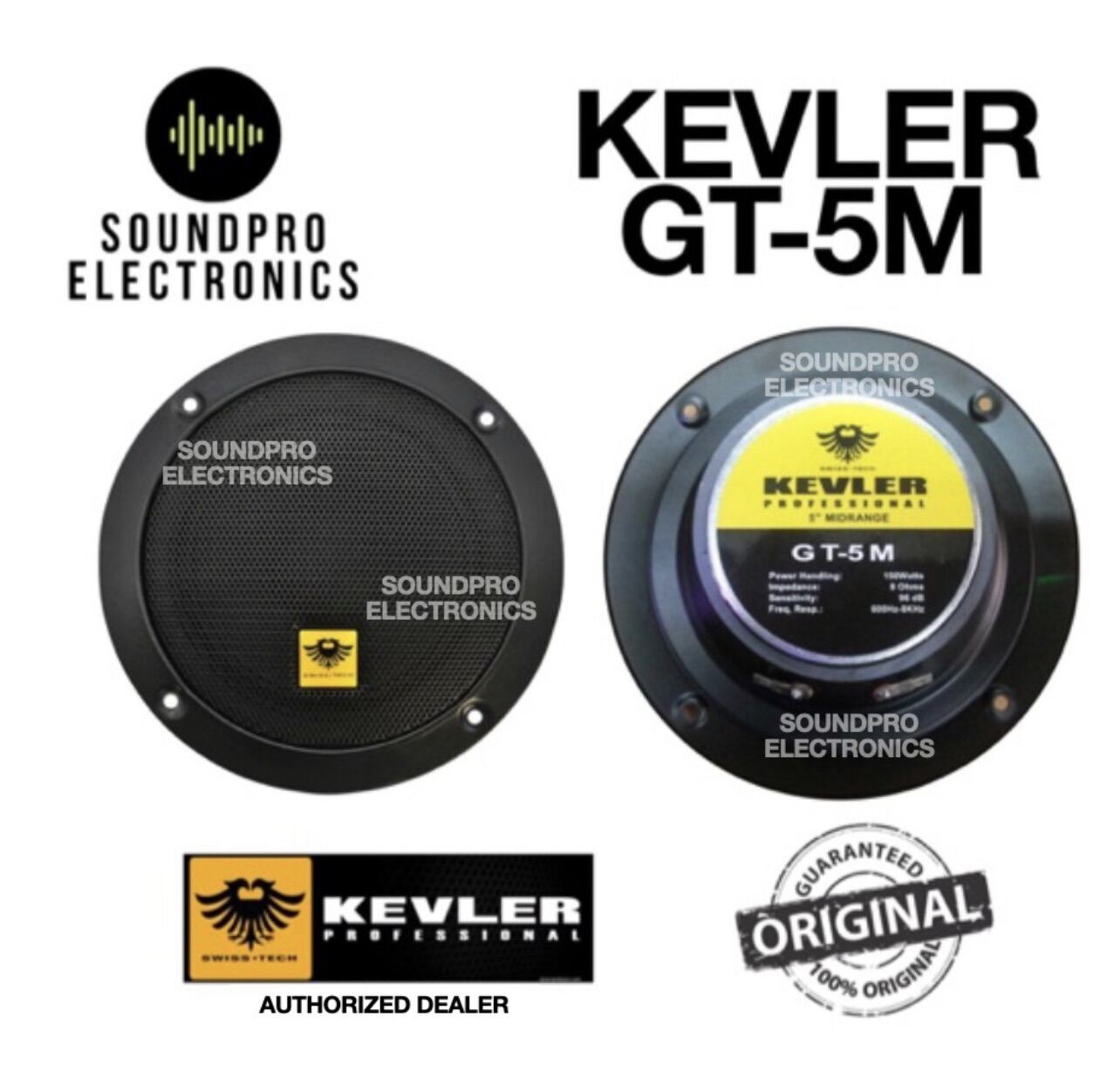 Kevler GT-5M 5" Midrange Speaker with Free Capacitor