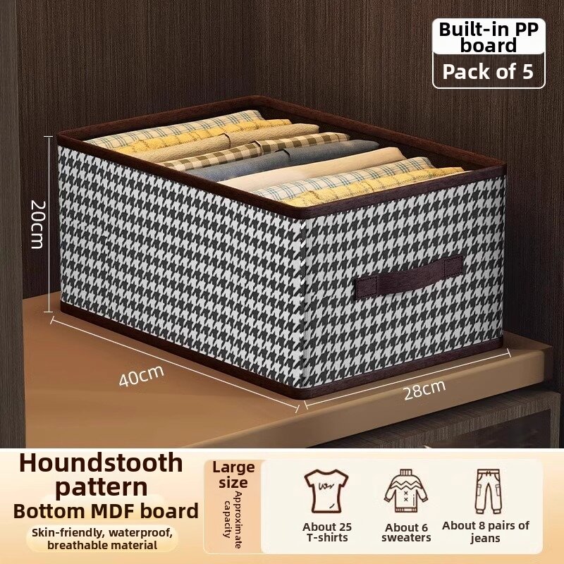Large Capacity Foldable Check Pattern Storage Box | Lazada PH