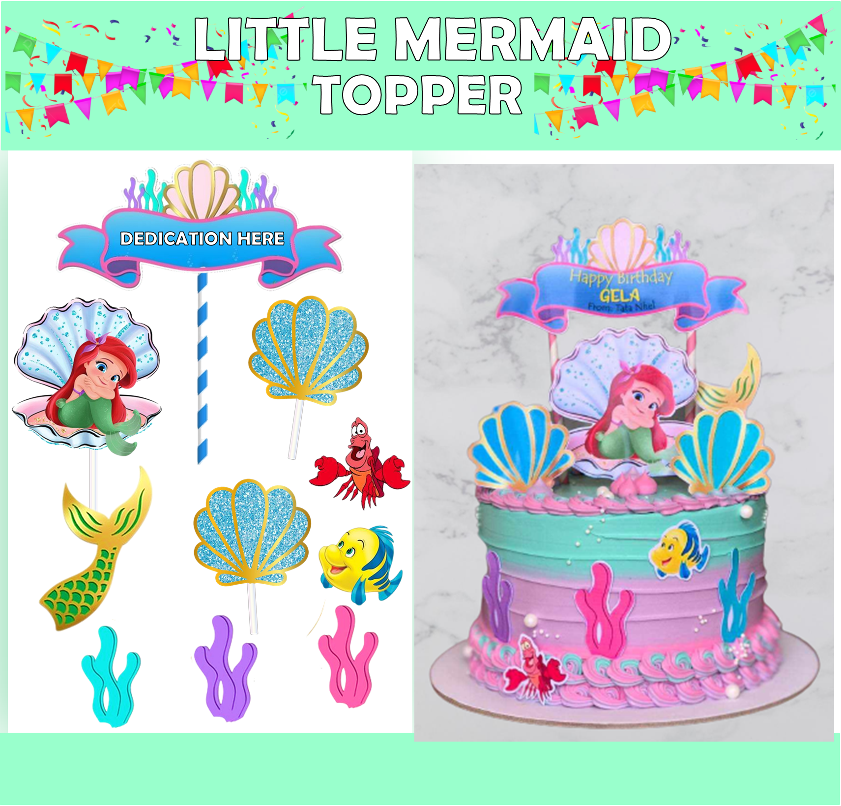 freetoedit #robloxgirlcaketopper  Roblox cake, Birthday cake topper  printable, Mermaid cake topper