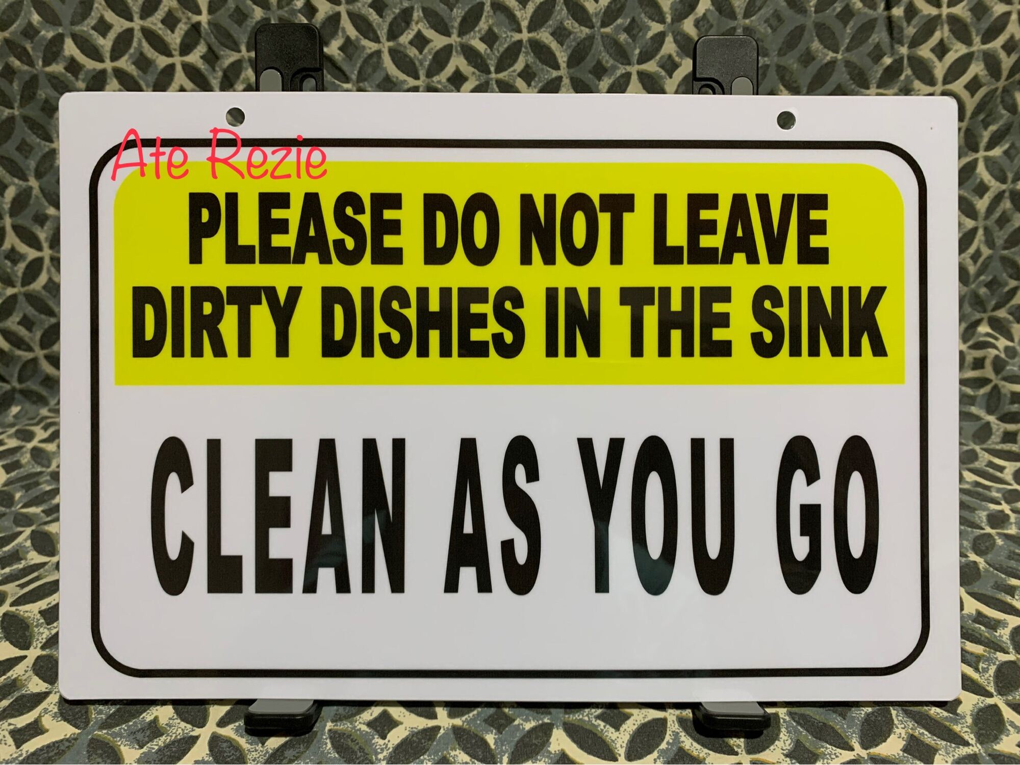 Do Not Use Sink Sign