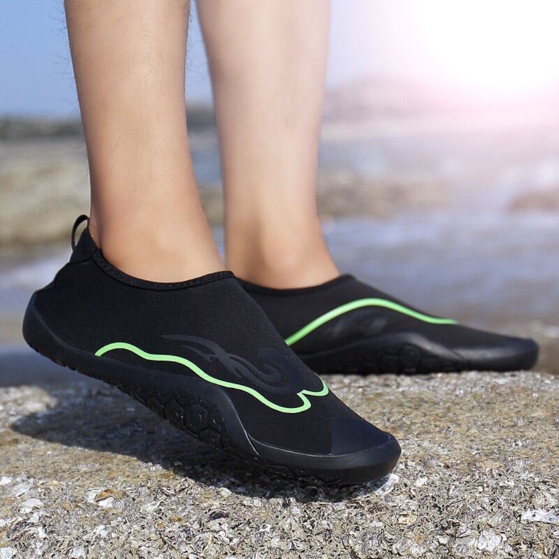 Aqua shoes Summer Unisex No-Slip Sand Prevention Rubber Beach Shoes Men ...