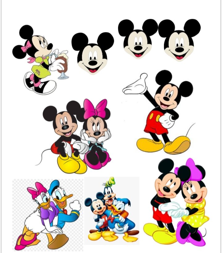 Mickey and friends water proof glossy sticker /A4 size | Lazada PH