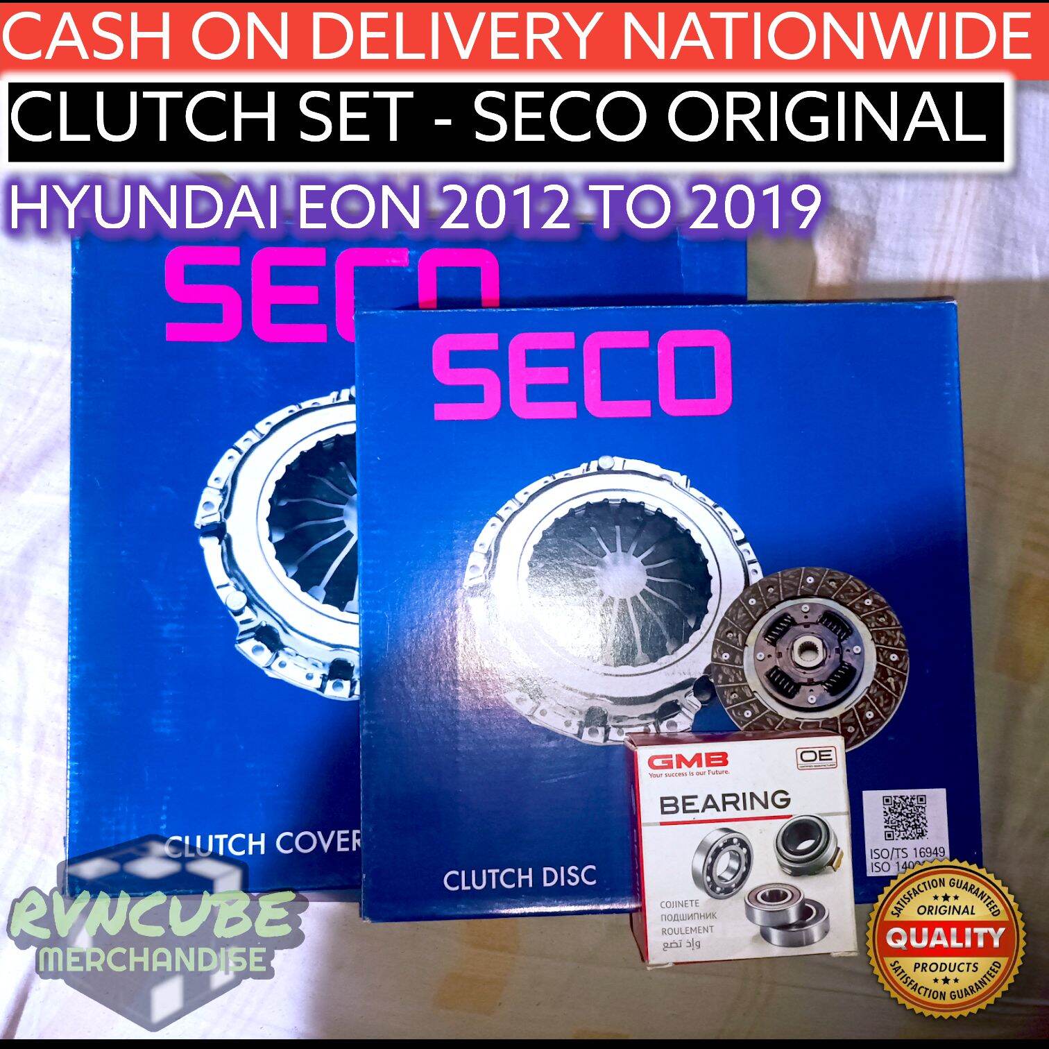 HYUNDAI EON CLUTCH SET ORIGINAL SECO/VALEO 2012 to 2019 Clutch Cover