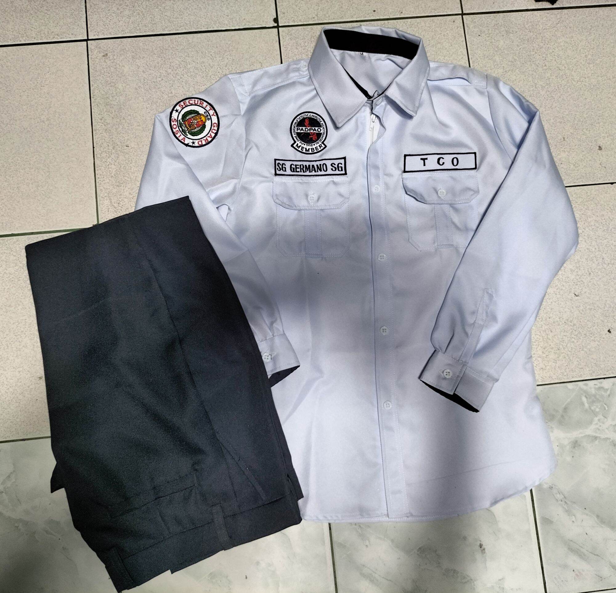 SECURITY GUARD UNIFORM SET WITH PATCHES | Lazada PH