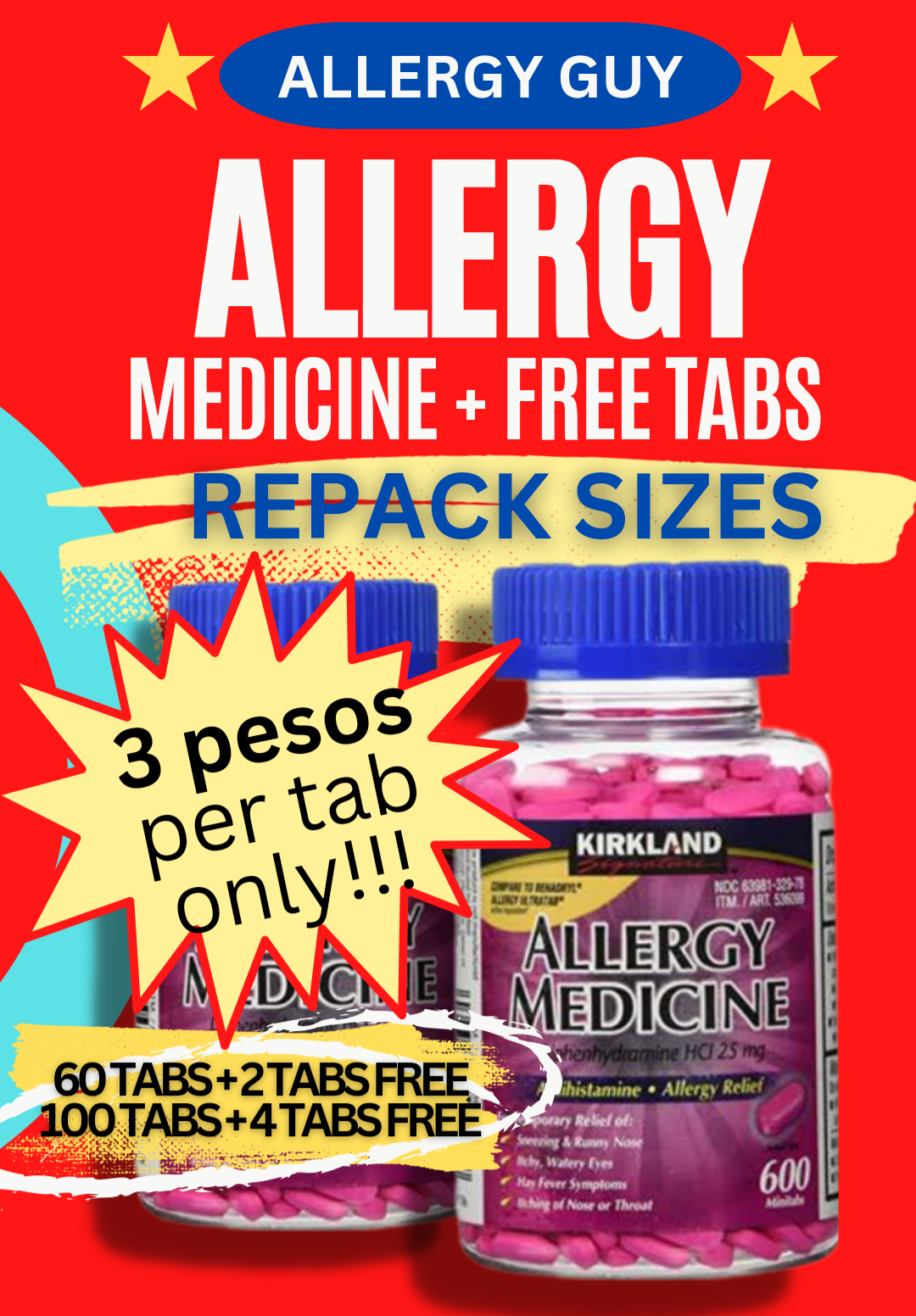 Kirkland Allergy Medicine 60 & 100 Tabs No Near Expiry Lazada PH