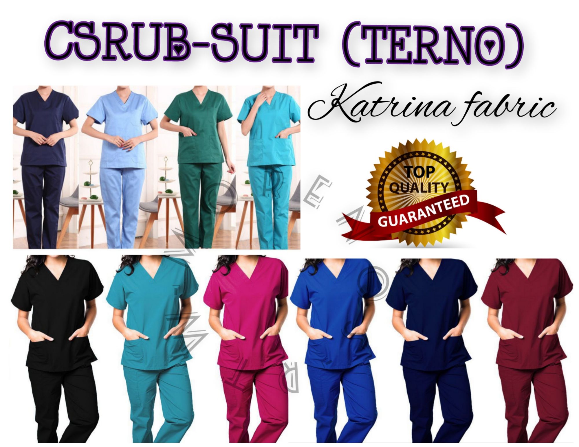 Short Sleeve Scrubs uniform Suit beauty pet shop lab coat spa uniform salon  nursing uniform womens scrub set Work wear