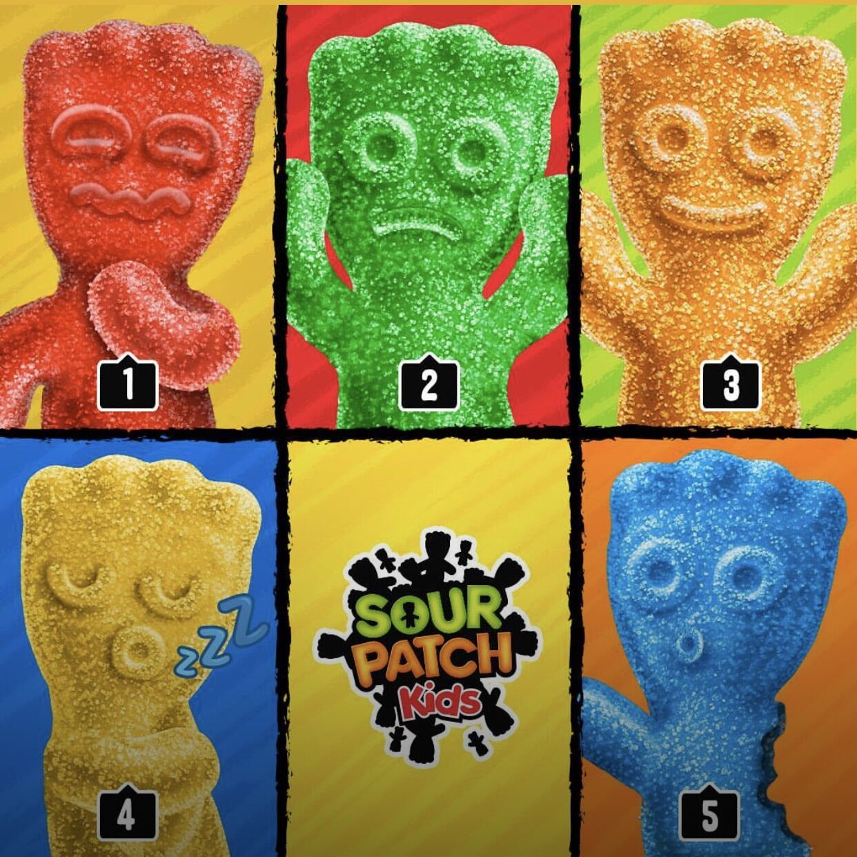 Sour Patch Kids Bites Original and Watermelon Sour Chewy Candy in 12oz Share Bag. 