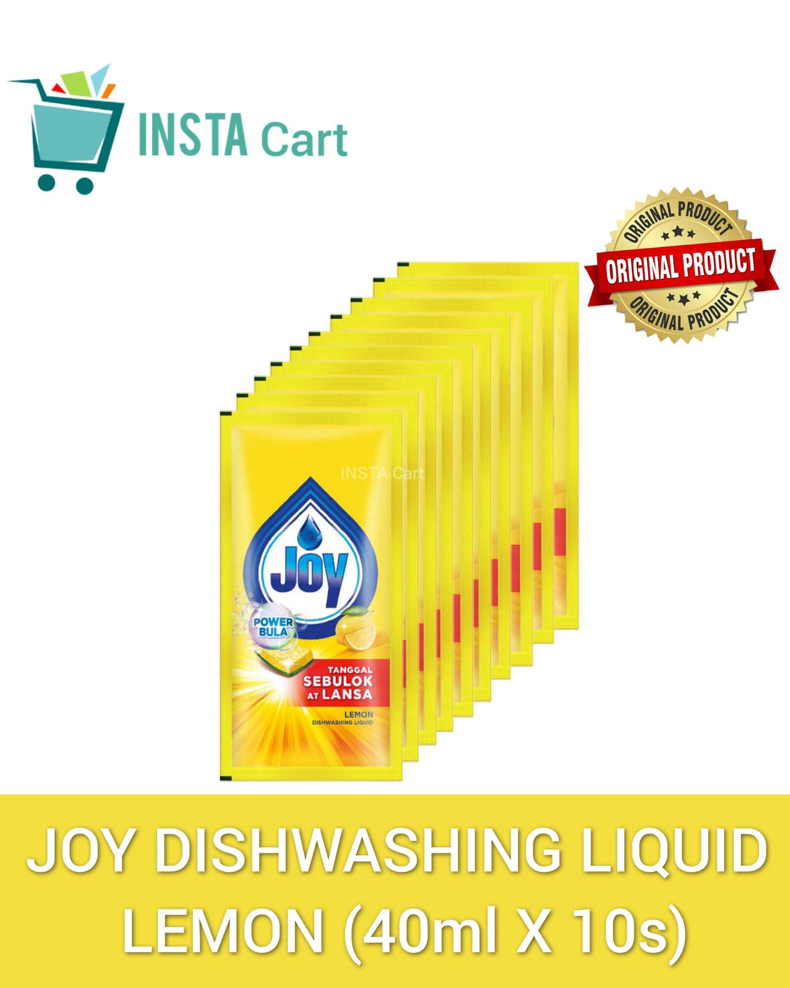 JOY DISHWASHING LIQUID LEMON (40ml X 10s) SACHET Lazada PH