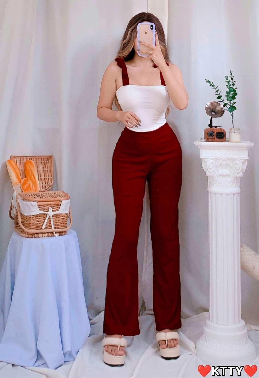 boho terno pants slip black blouse+square pants | Shopee Philippines