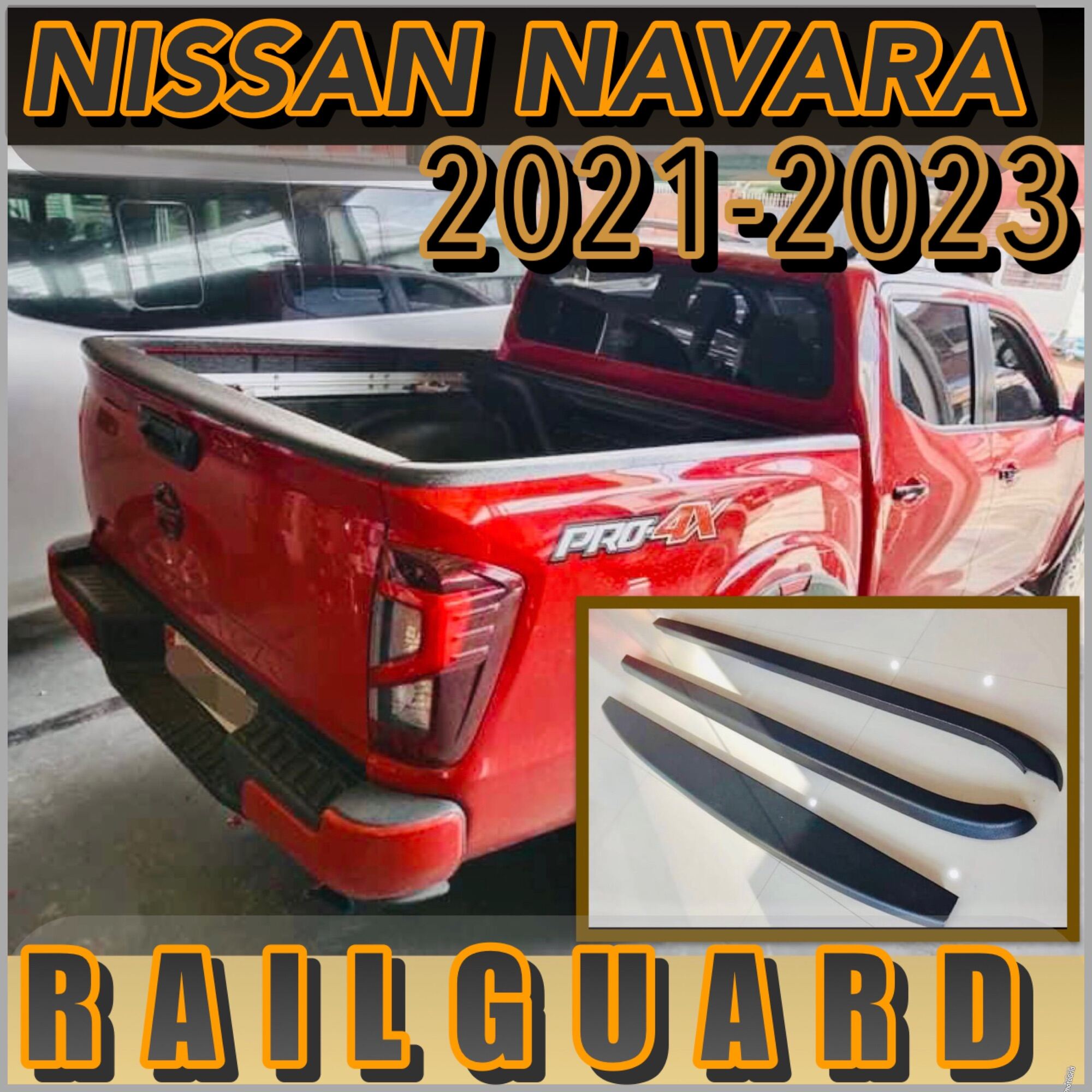 NISSAN NAVARA 20212023 RAIL GUARD VL/VE/PRO 4X (navara accessories