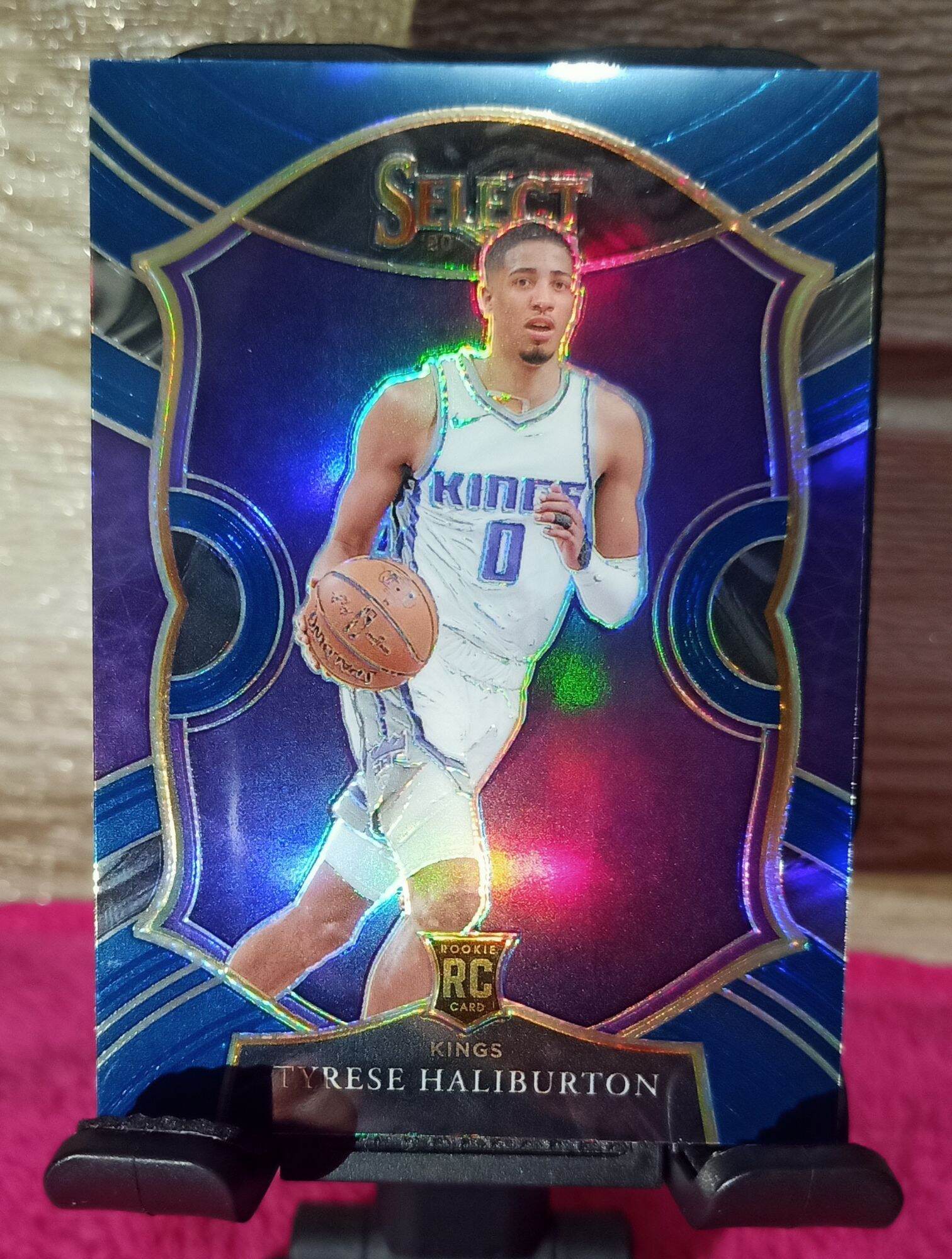 NBA Cards Tyrese Haliburton Select RC Retail Blue Silver Parallel ...