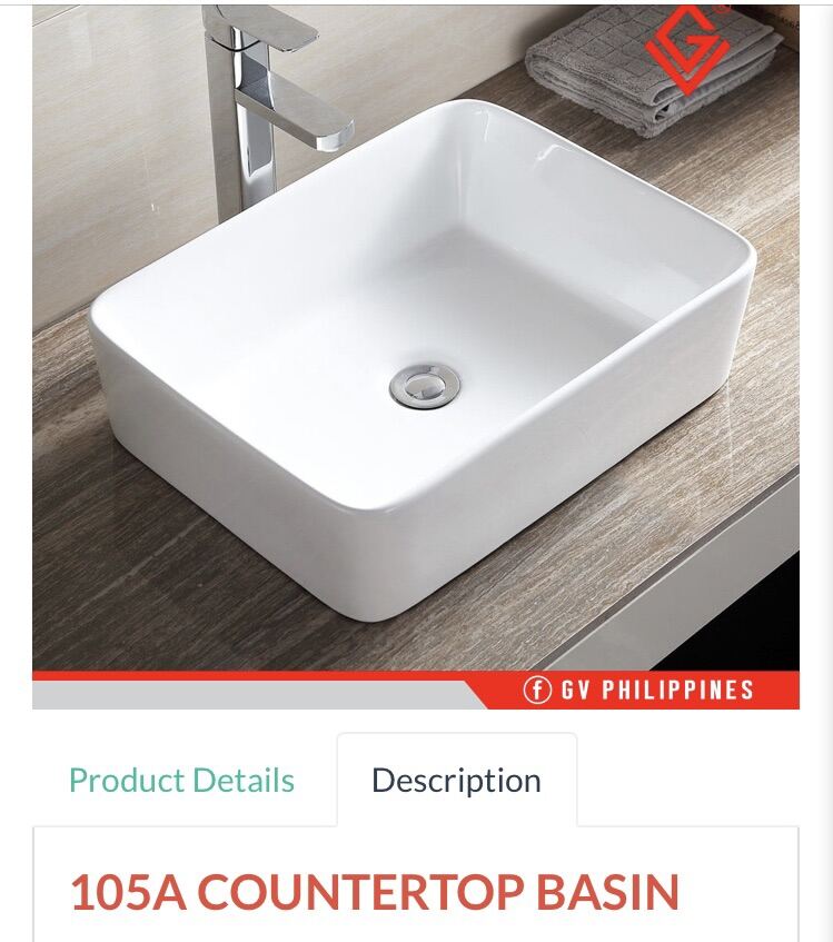GV105A countertop Lavatory Basin Lazada PH