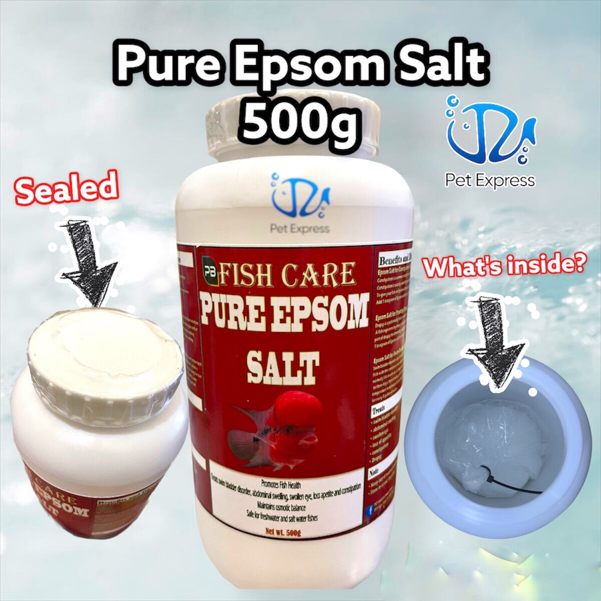Pure Epsom Salt 500grams Aquarium Salt Lazada PH