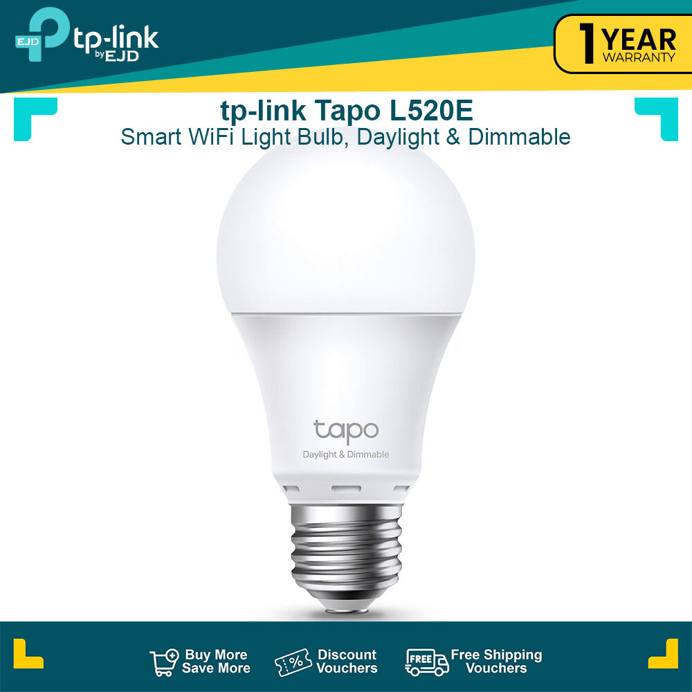 tp-link Tapo L520E Smart WiFi Light Bulb Daylight & Dimmable | TP-Link by EJD