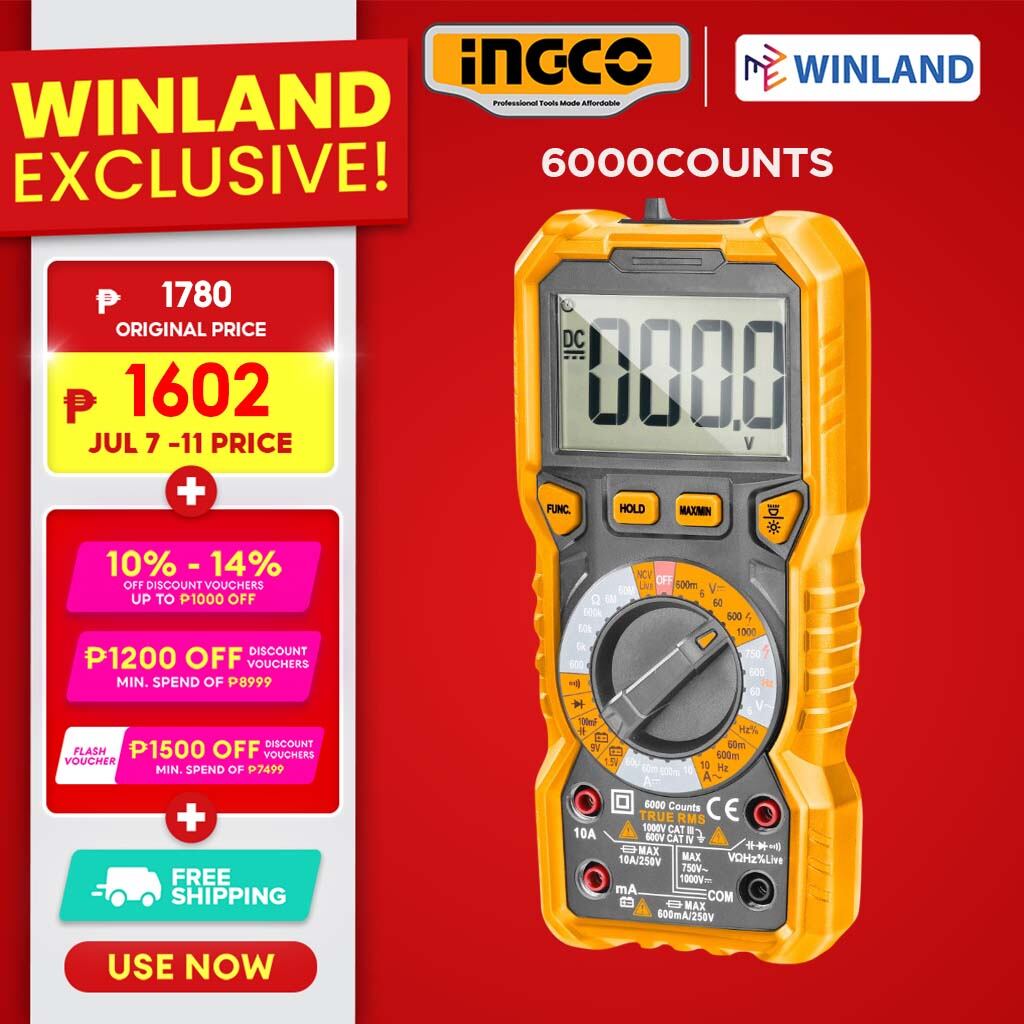 INGCO Digital Multimeter Tester - ING-PT