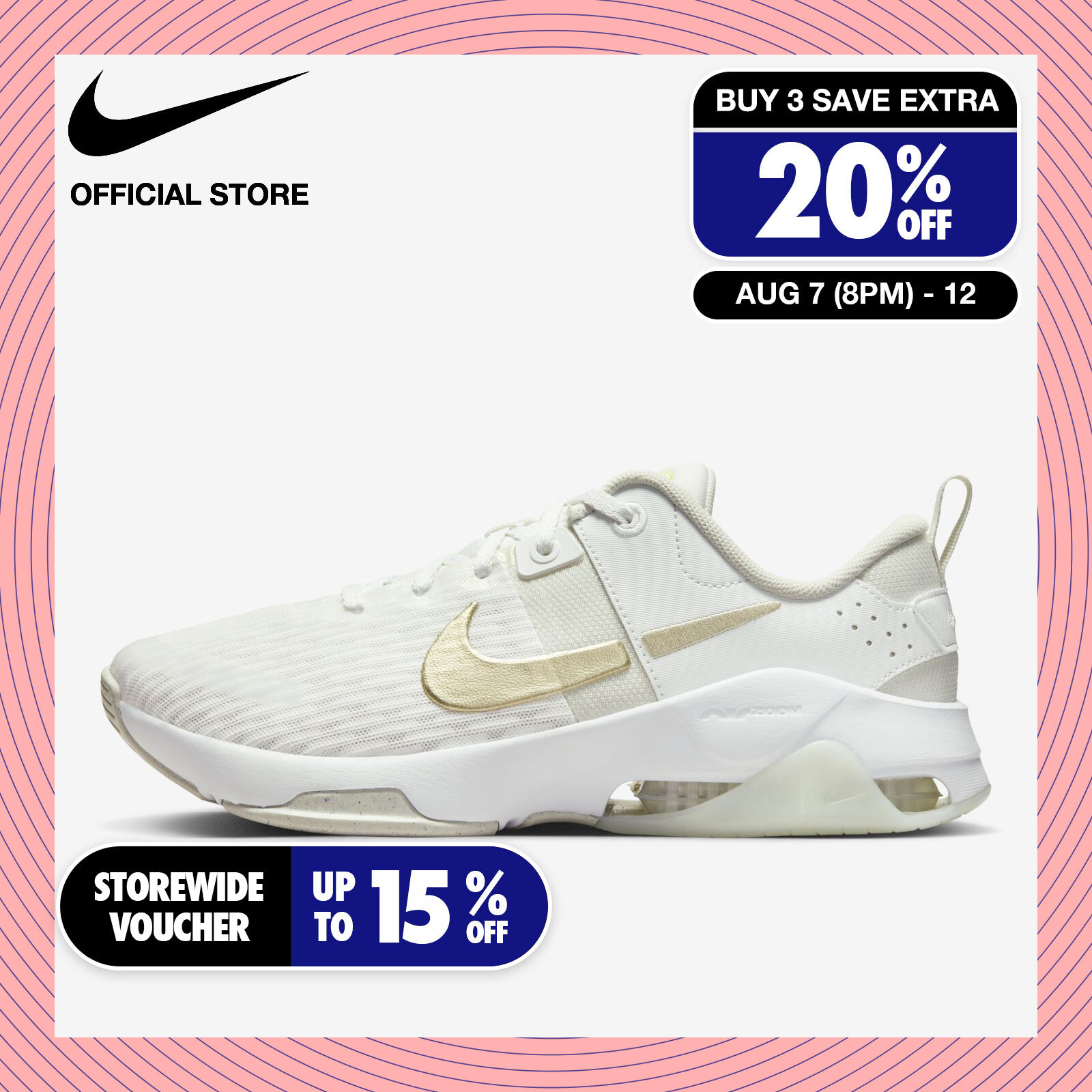 Discount on Nike  shoes - SKU: Nike Women's Zoom Bella 6 Premium Training Shoes - Summit White