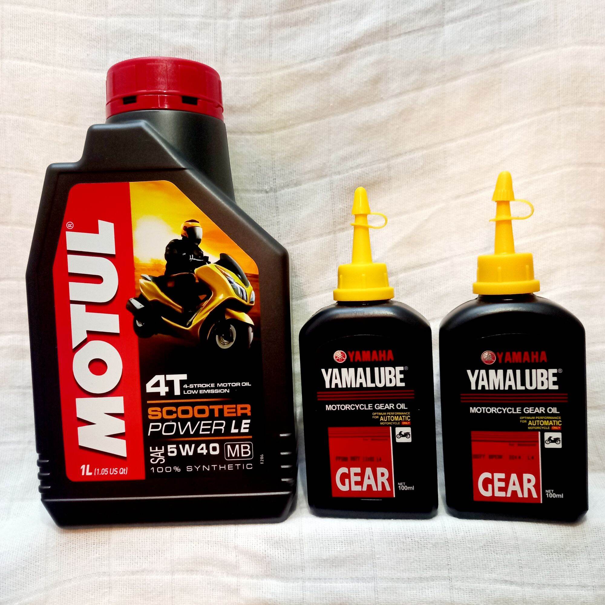 Motul Scooter Power LE Fully Synthetic Gold Change Oil Package 1L