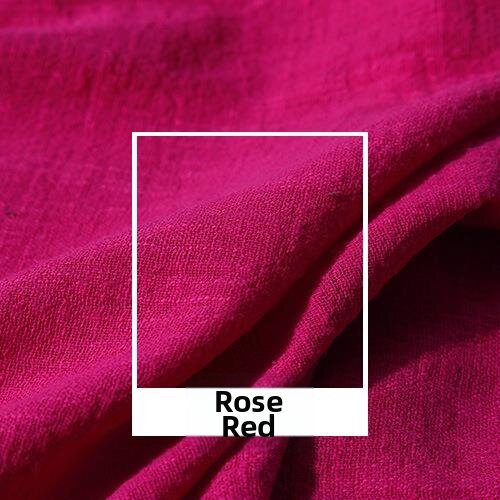 Summer Lightweight Colored Solid Color Linen Cotton Fabric