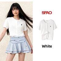 spao | French Style Short Sleeve Womens Cardigan