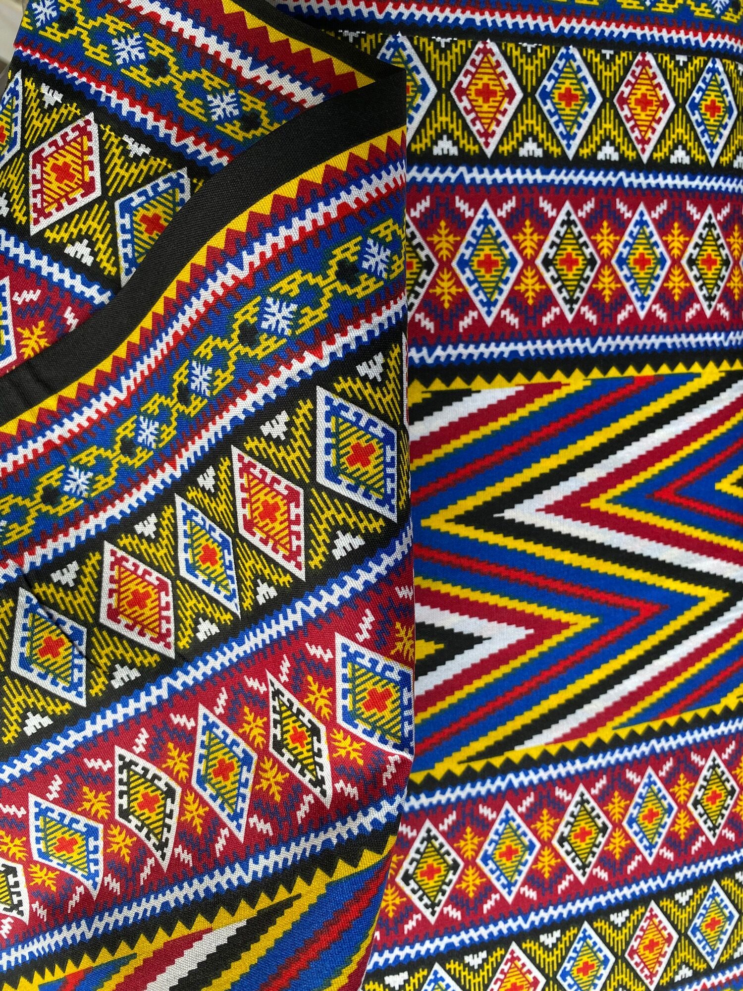 Etnik Design Cotton Ptd. Fabric 36” width sold per yard by Sew Wear Store