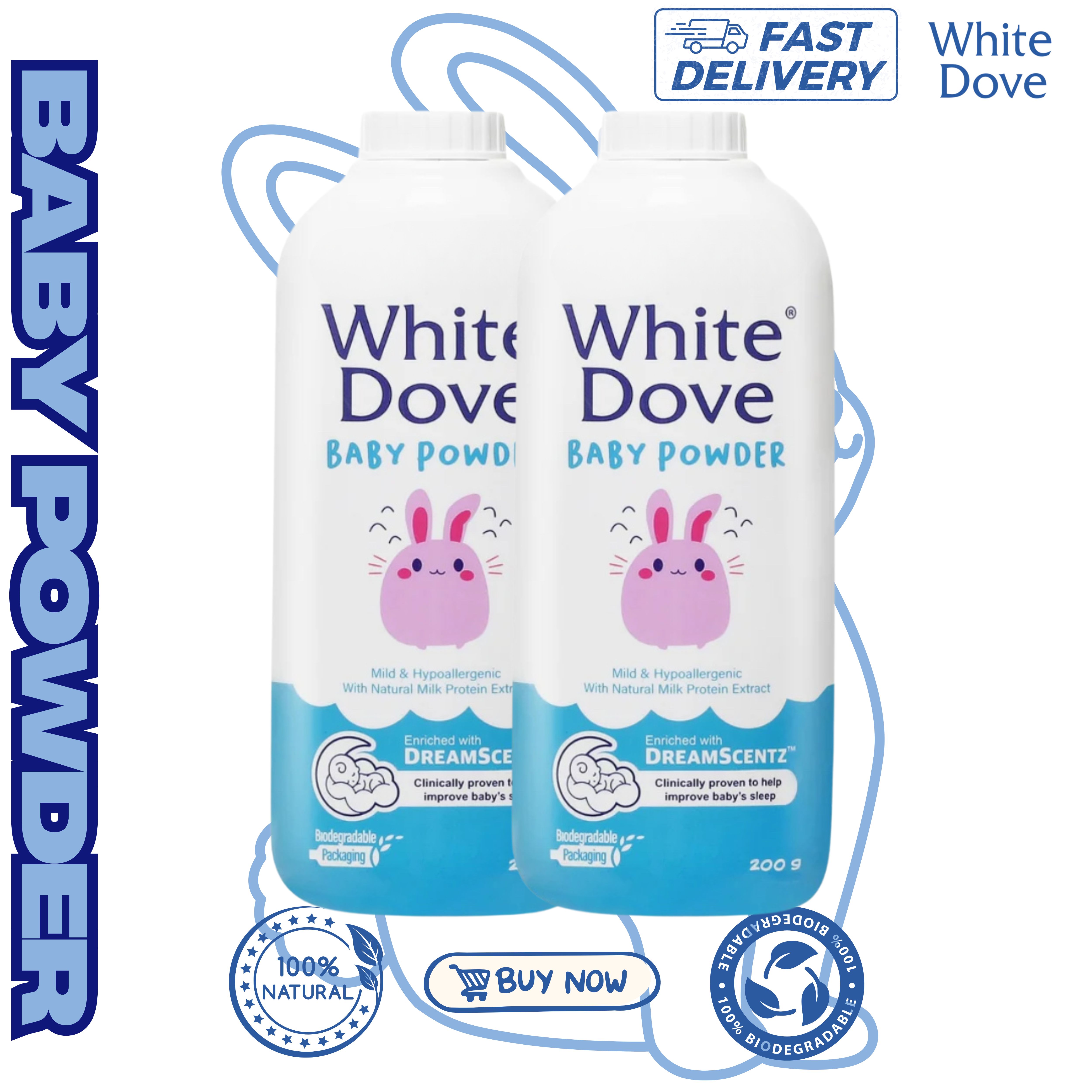 Personal Collection White Dove Baby Powder Dreamscentz™ 200g