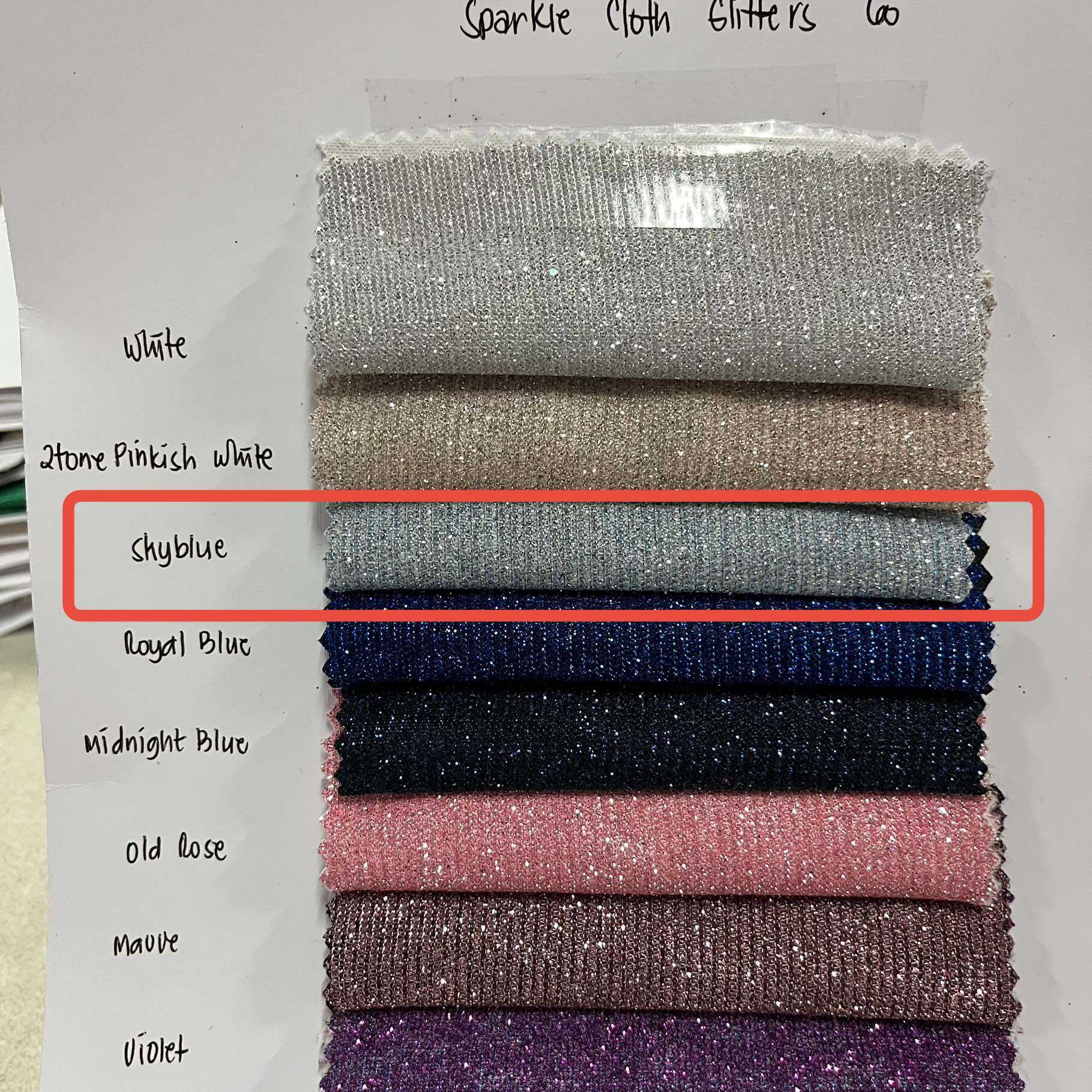 Sparkle Cloth with glitters (Per Yard)