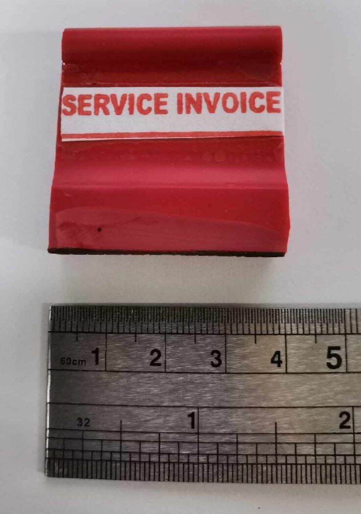 BIR SERVICE INVOICE RED RUBBER STAMPS | Lazada PH