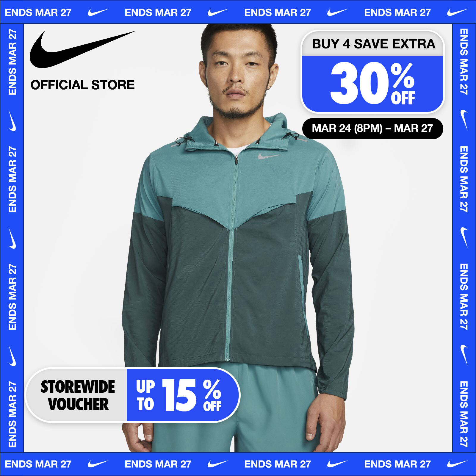 Nike Sportswear Sport Essentials Woven Unlined Bomber Jacket Blue