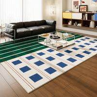 NAIERDENG | Geometric Grid Carpet Living Room Bauhaus Dopamine Color Waterproof Anti-fouling