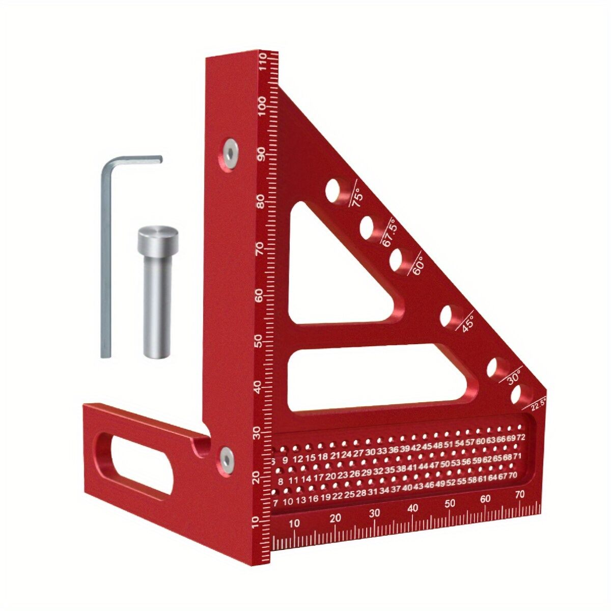 Protractor Pin Extended 3D Multi-Angle Carpentry Square Protractor W/ Fast Angle ...