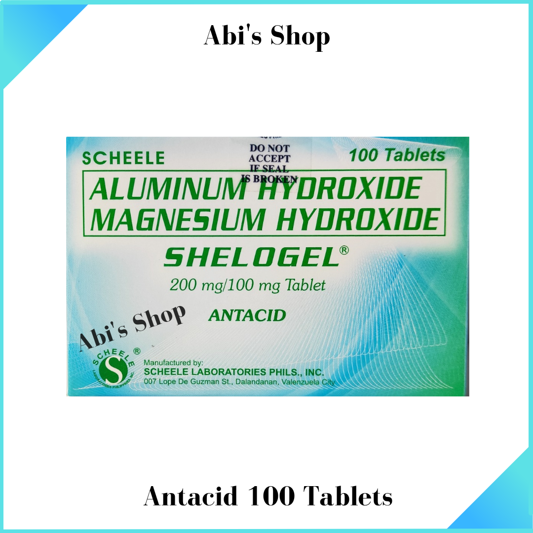 Shelogel Antacid 100 Tablets Expiry August 2024 Lazada Ph