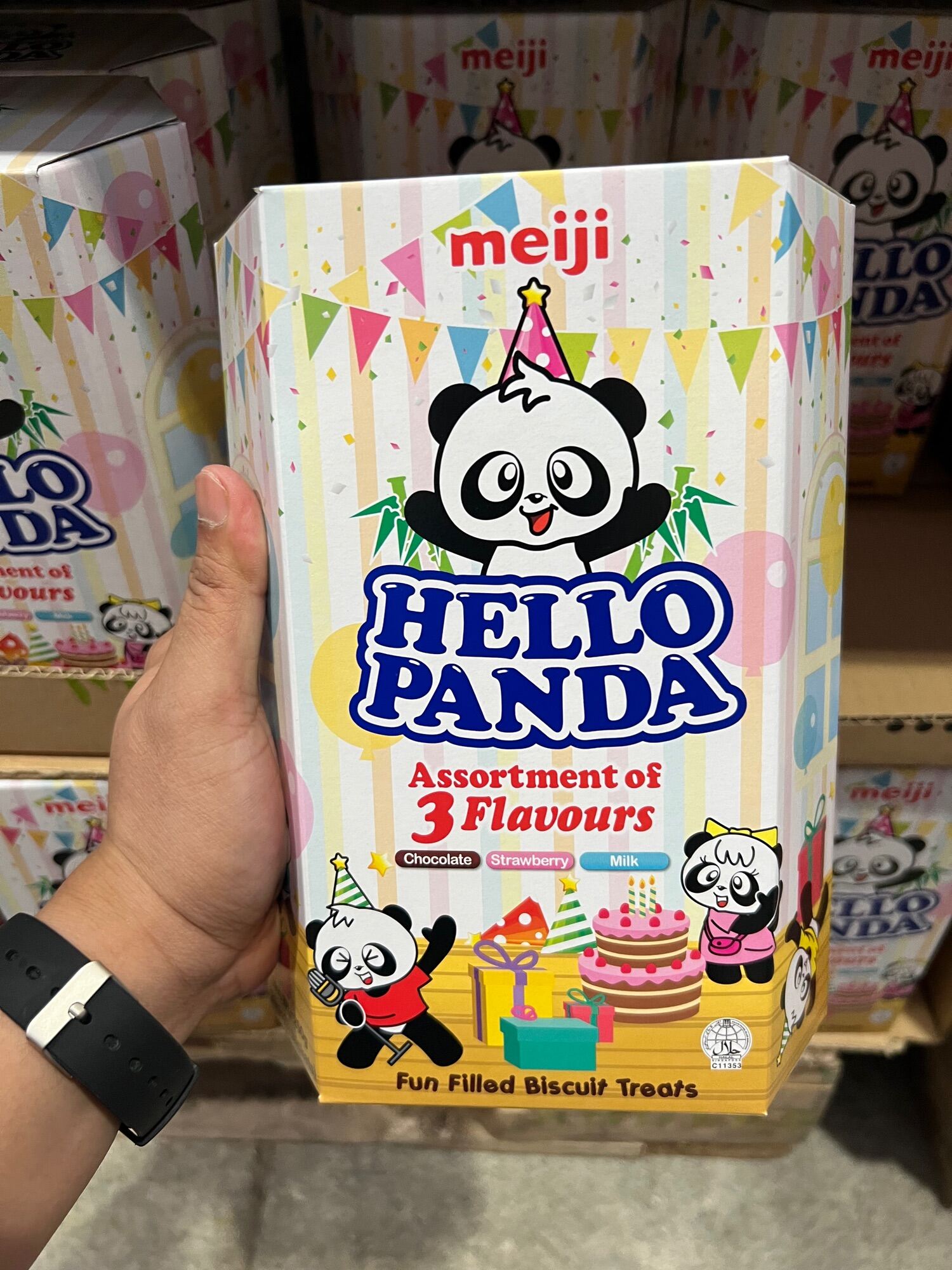 MEIJI HELLO PANDA ASSORTED FLAVORS FILLED BUISCUITS | Lazada PH