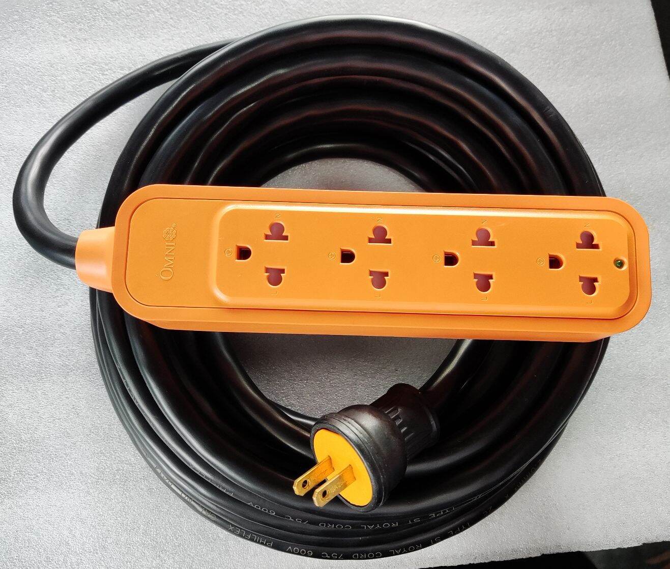 INDUSTRIAL EXTENSION CORD HEAVY DUTY 14/2 ROYAL CORD 1 TO 12 METERS