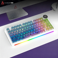 AJAZZ | Triple-Mode Bluetooth Side-Engraved Gaming Custom Mechanical Keyboard