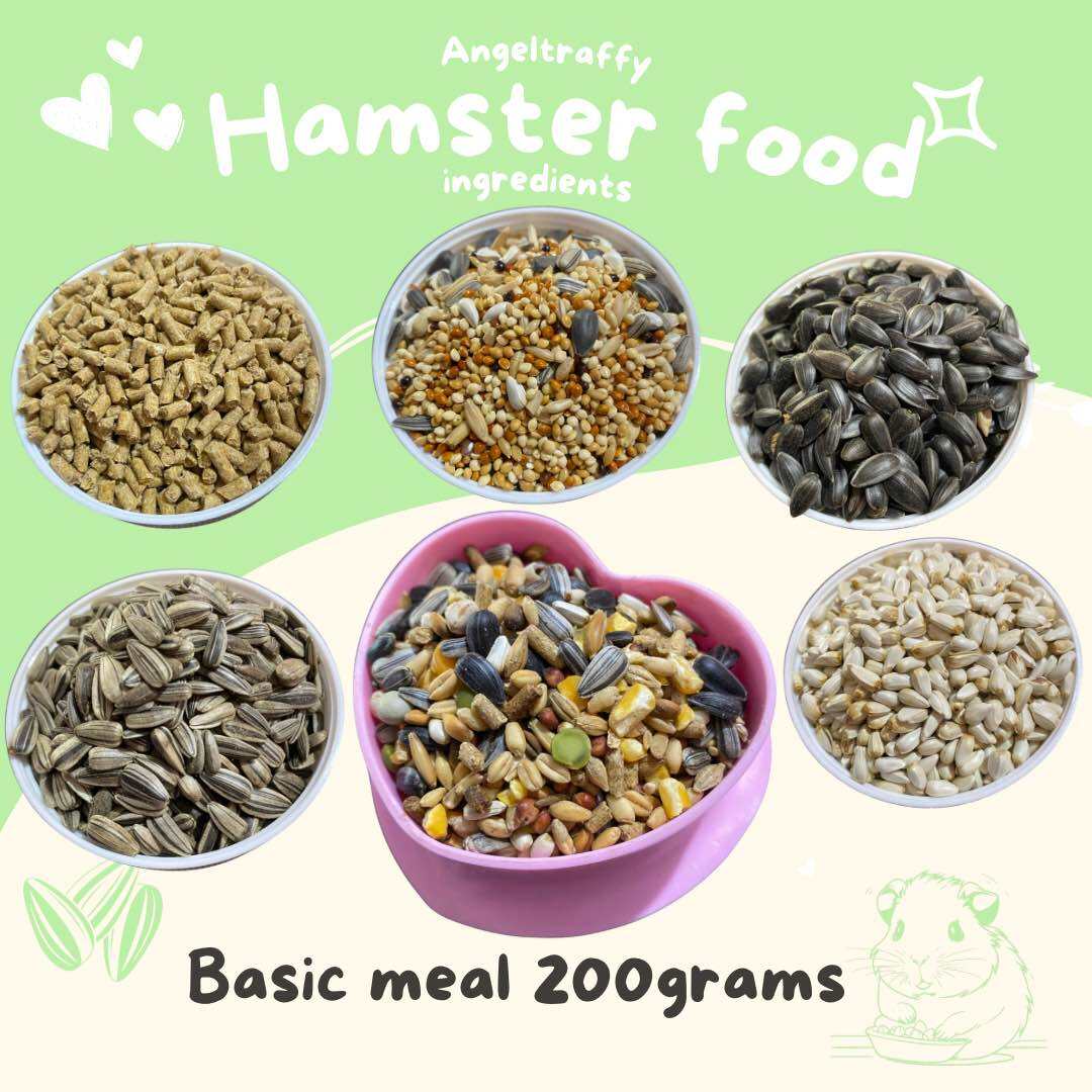 Hamster basic food mix 200grams for hamsters, mice and rats. 